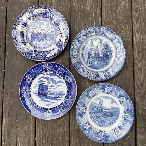 Set piatti blu - 4,