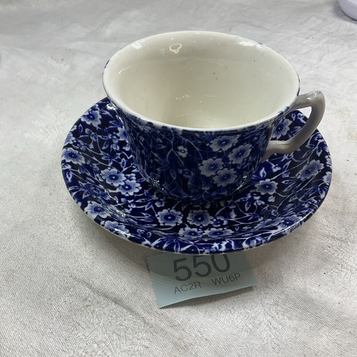 Burleigh ironstone calico - calico, blue
