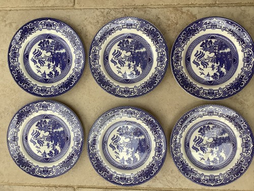 Old willow set piatti - willow,