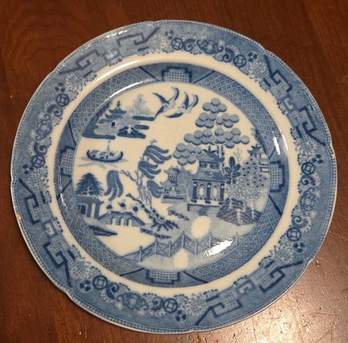 Antico piatto salice blu