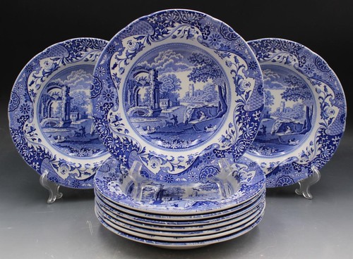 Spode blu italiano - set, 10