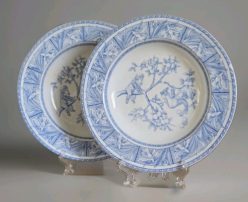 Piatti vintage blu - , e